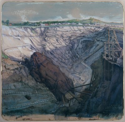La Calamine, La Vieille Montagne, Opencast Mining, Massif de Dolomie by Ignace Francois Bonhomme